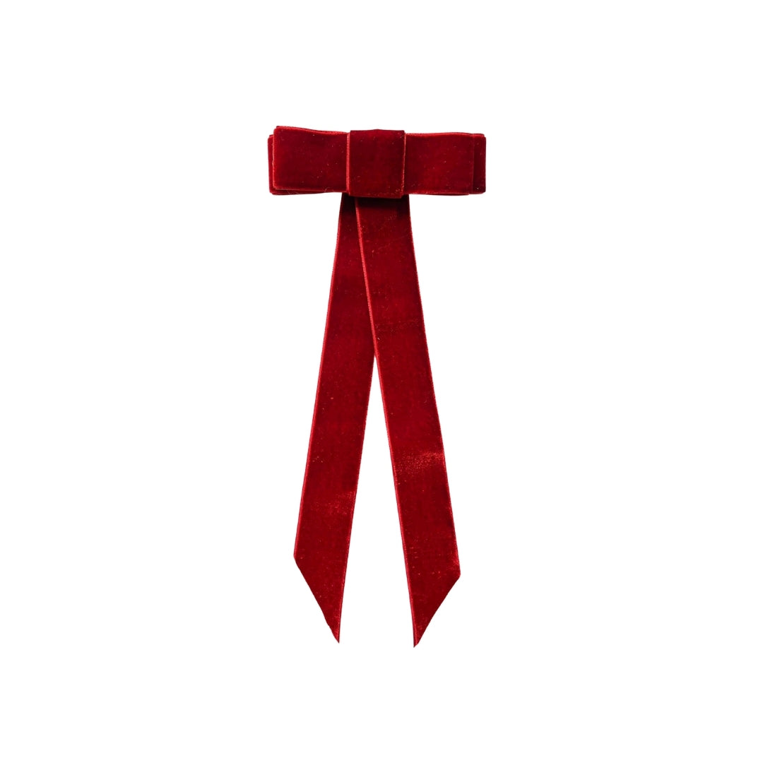 Bordo Kadife Fiyonk Toka