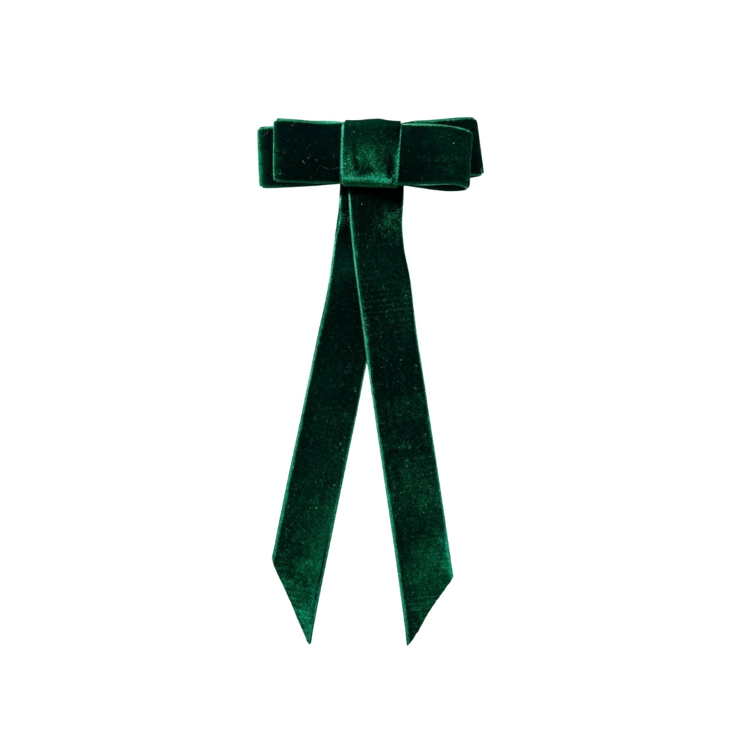 Yeşil Kadife Fiyonk Toka