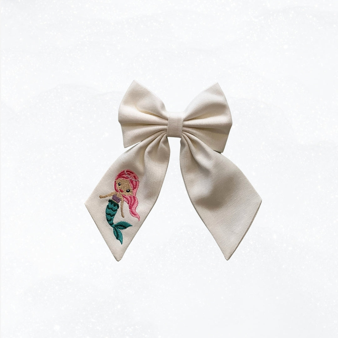 Deniz Kızı Nakışlı Fiyonk Toka