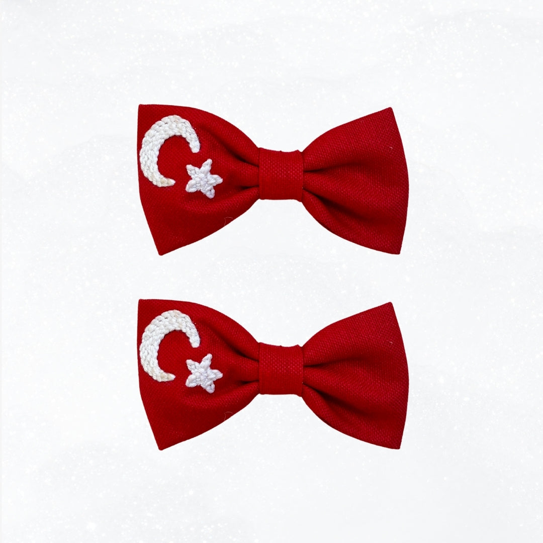 Ay Yıldız Nakışlı Toka Set