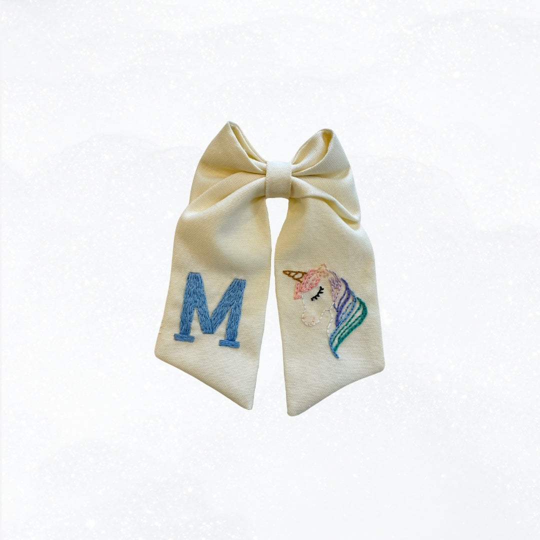 Harf Nakışlı Unicorn Fiyonk Toka