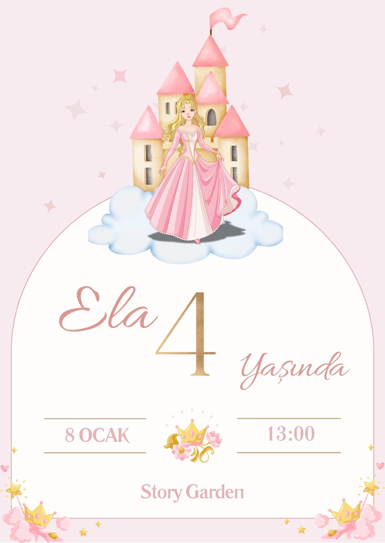 Princess Digital Invitation