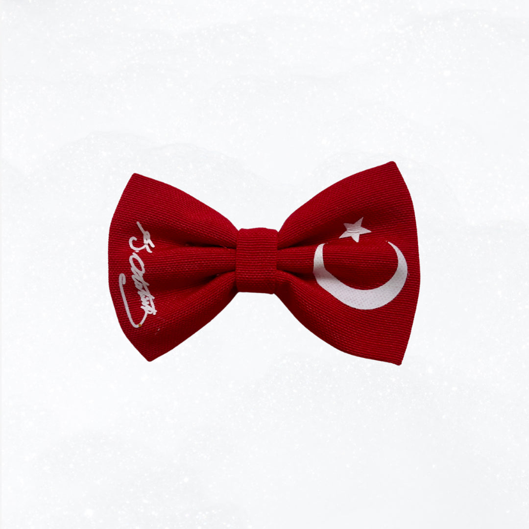 Atartürk İmzalı Kırmızı Papyon