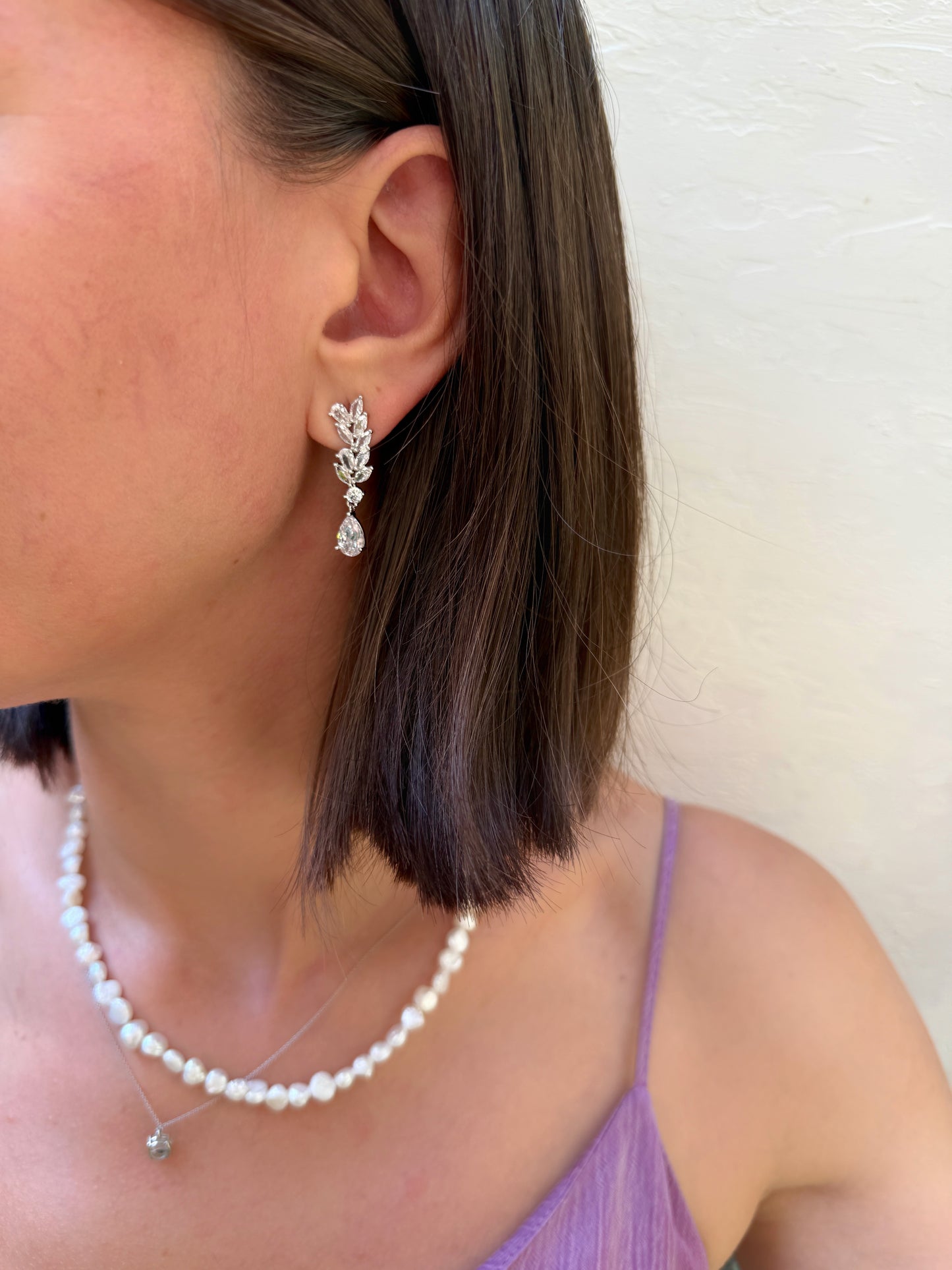 zirkon taşlı küpe