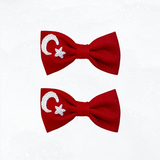 Ay Yıldız Nakışlı Toka Set