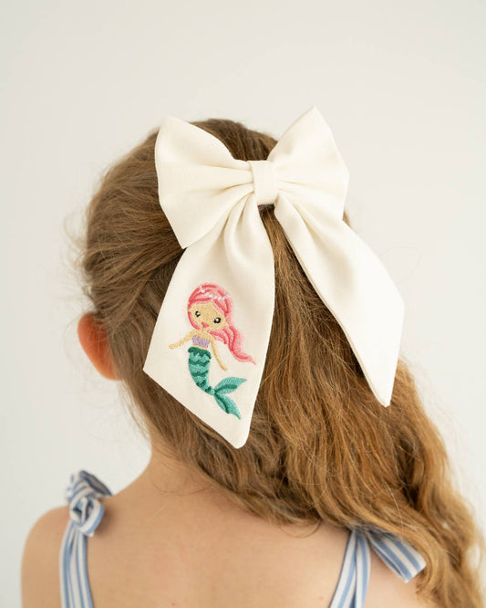 Deniz Kızı Nakışlı Fiyonk Toka