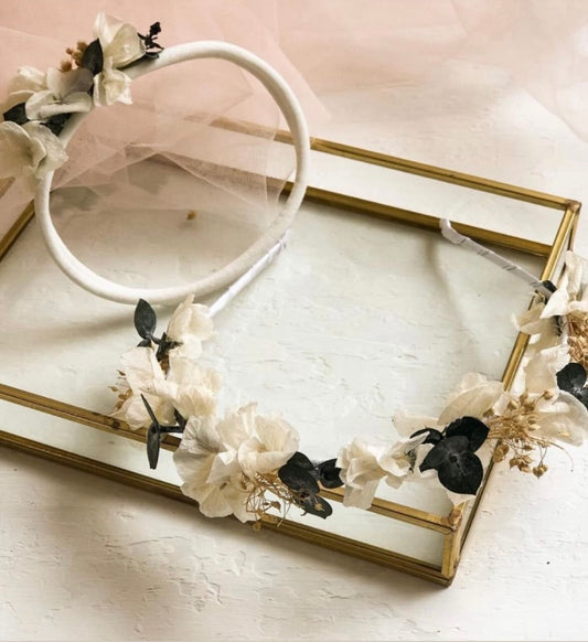 Anne Bebek Taç Seti (Ekru Yesil)